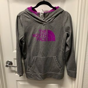 The North Face Hooded Sweatshirt, Gray, Size Small
